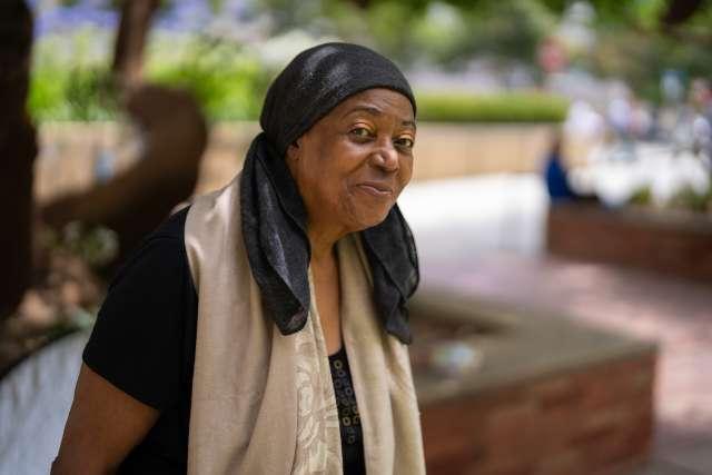 Sherrie Thompson received treatment for ovarian cancer at UCLA Health. (Photo by Milo Mitchell)