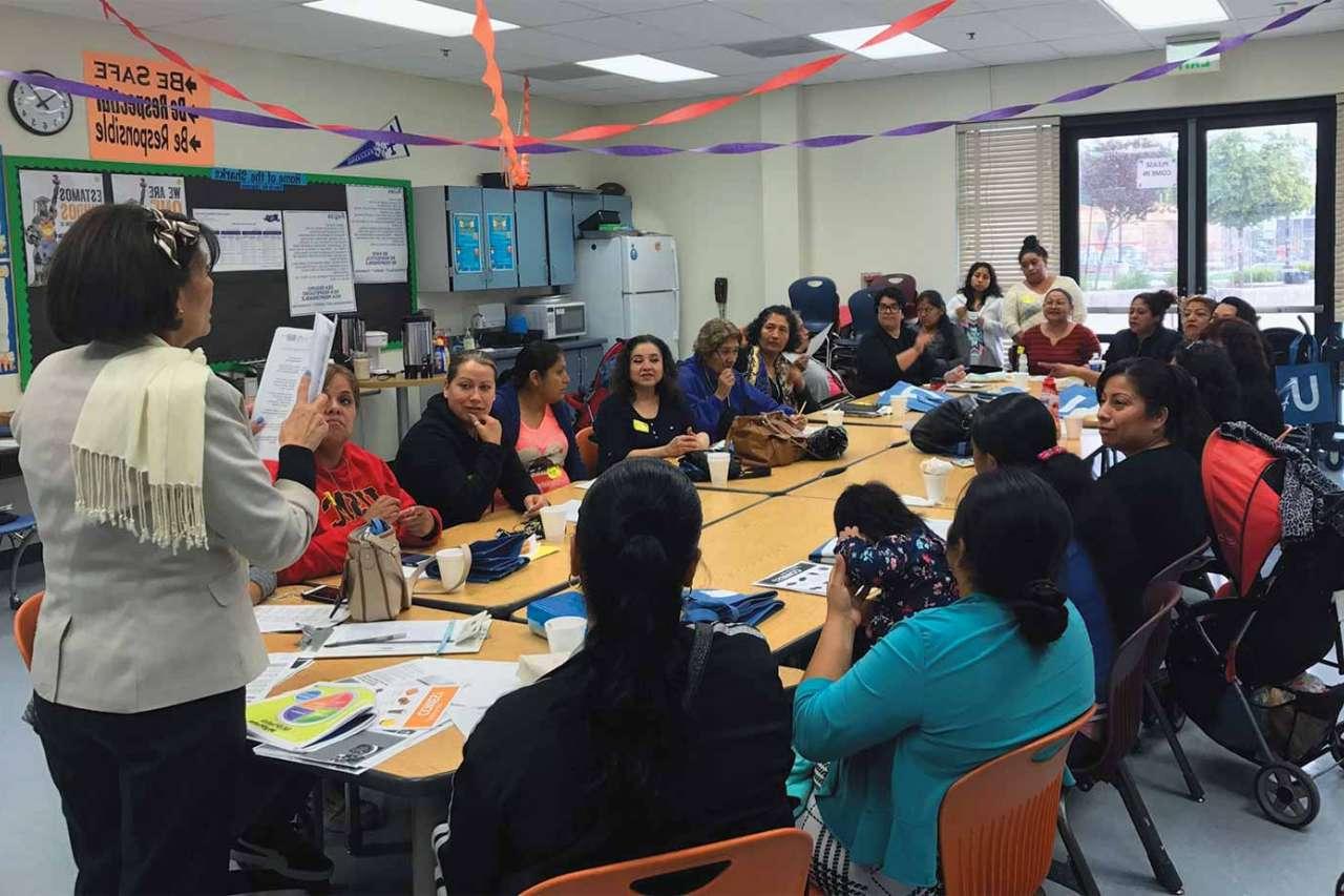 A financial literacy and nutrition education program conducted by Worksite Wellness LA at Leichty Middle School.